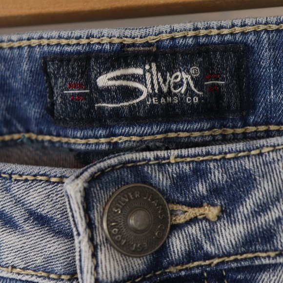 Silver Izzy Ankle skinny Jeans sz 16 - Picture 6 of 12